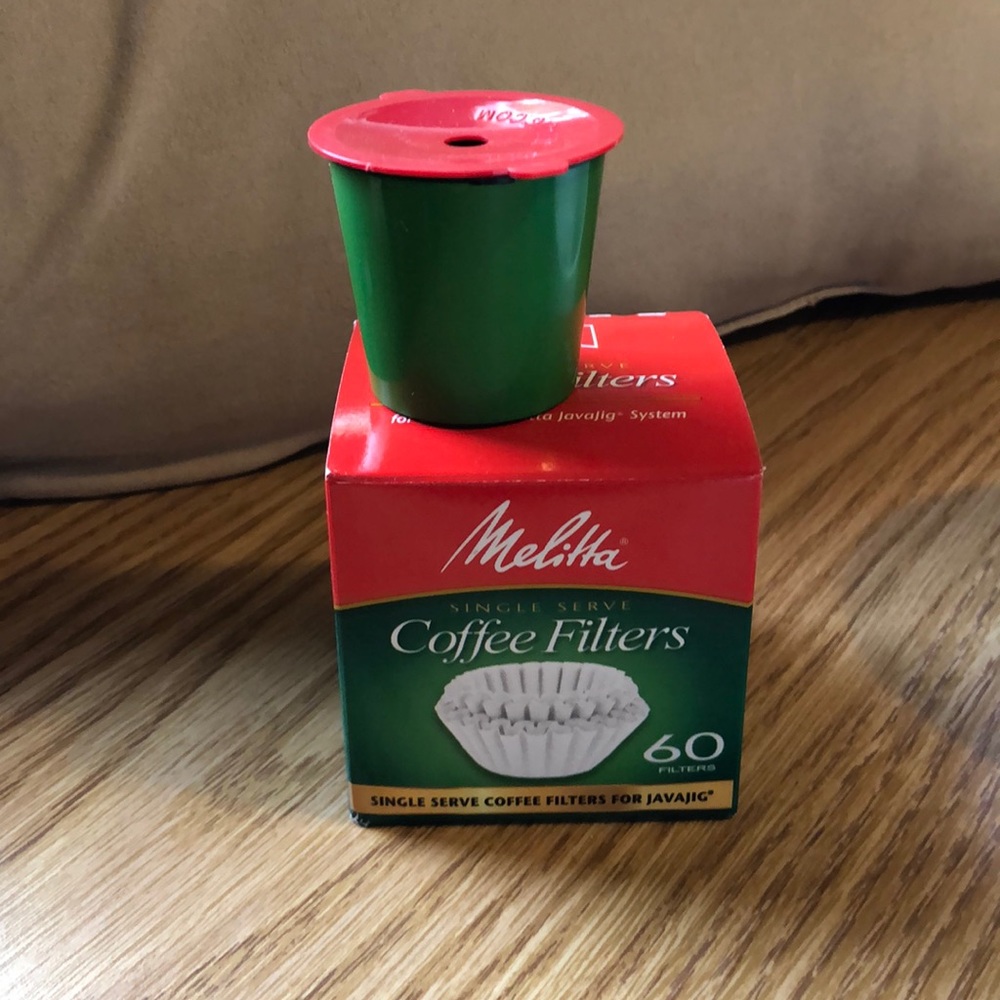 1 Melitta JavaJig for use with Kerrigan 1.0 & 2.0. 60 COFFEE FILTERS Sealed box